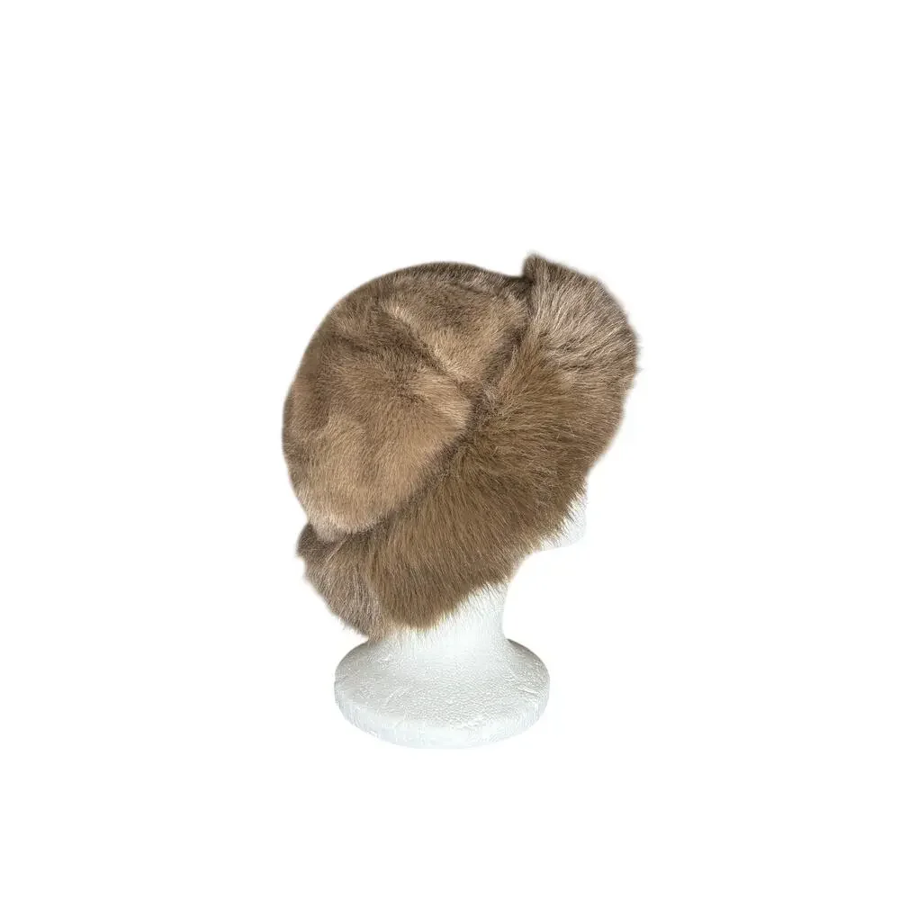 Unbranded- Warm Bucket Hat- Faux Fur- Reversable- OSFM- Medium Brown chic glam